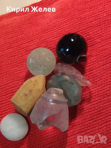 ЛОТ Старо ЦВЕТНО СТЪКЛО НАТУРАЛЕН БАЛТИЙСКИ КЕХЛИБАР КРИСТАЛИ МИНЕРАЛИ 24244, снимка 11 - Други ценни предмети - 46773697