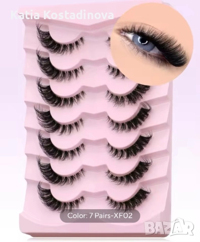 Мигли за грим тип котешко око, снимка 7 - Козметика за лице - 51537666