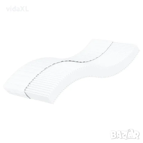 vidaXL Канапе с матрак, тъмнозелено, 100x200 см, кадифе, снимка 7 - Спални и легла - 56146788