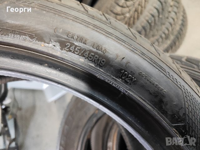 2бр.летни гуми 245/45/19 Goodyear, снимка 5 - Гуми и джанти - 42288465