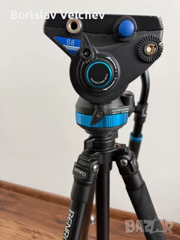 Професионален комплект видео статив Benro A2570T + видео глава Benro S8 PRO (за камери до 8 кг), снимка 3 - Чанти, стативи, аксесоари - 56244525