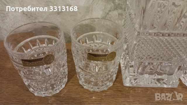 Кристален сет за уиски , снимка 4 - Чаши - 52194116