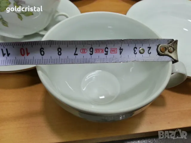 Стар български порцелан чаши за чай, снимка 4 - Антикварни и старинни предмети - 49157944