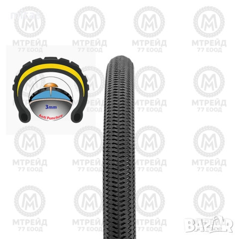 Въшна вело гума INTREPID (16x1.95) (20x1.95), Защита от спукване - 3mm, снимка 3 - Части за велосипеди - 51610373