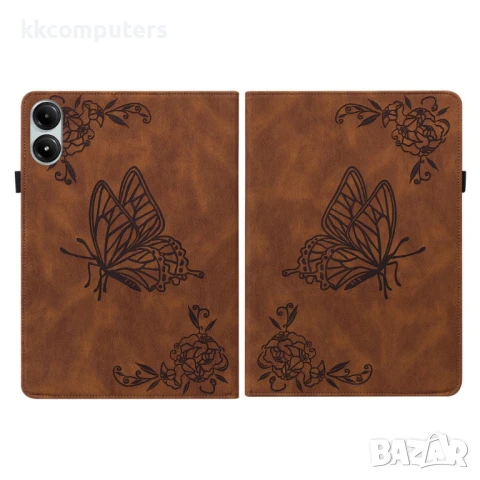 Xiaomi Redmi Pad Pro 12.1 Butterfly Flower Кожен Калъф и Протектор, снимка 10 - Калъфи, кейсове - 51027885