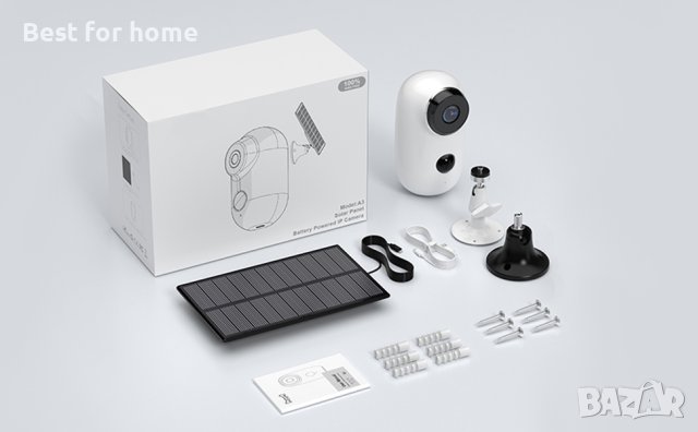 Автономна камера със соларен панел IHOUONE модел А3, снимка 2 - Комплекти за видеонаблюдение - 44460243