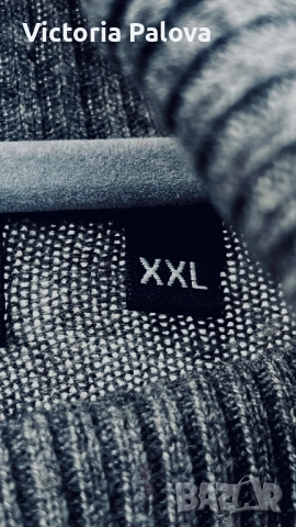 Мек сив пуловер LISA TOSSA  с висока яка, снимка 6 - Блузи с дълъг ръкав и пуловери - 52251240