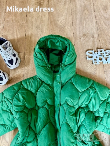 Разкошно, супер свежо и топло зимно яке от Fabienne Chapot в зелен цвят. Идеално за стилни и модерни, снимка 4 - Якета - 52371732