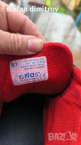 Високи  работни обувки  номерация 45 , S1, ESD, черно/червени - ATLAS 

, снимка 13 - Други - 50411252