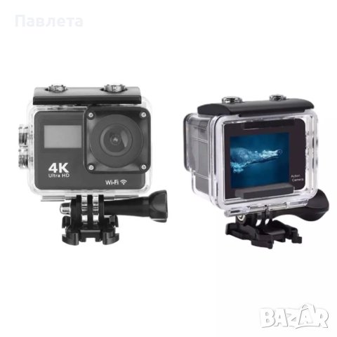 Водоустойчива спортна екшън камера 4K Ultra HD, снимка 7 - Камери - 42057596