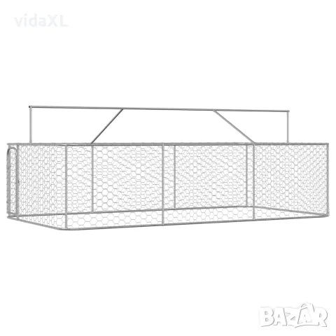 vidaXL Дворна клетка за кучета с покрив, 400x200x150 см, снимка 7 - За кучета - 56146198