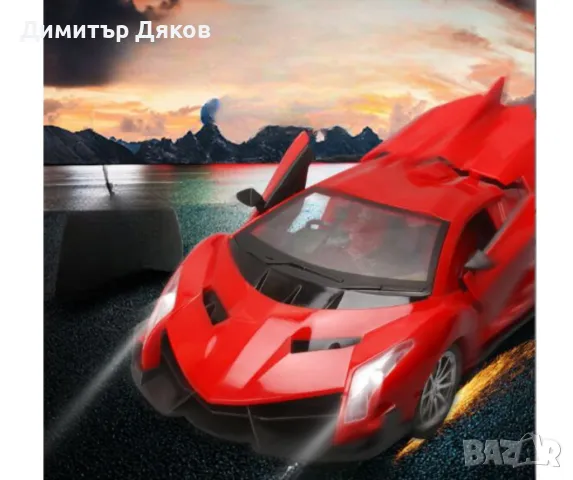 RC Спортна кола с дистанционно управление и светлини, снимка 5 - Електрически играчки - 48153663