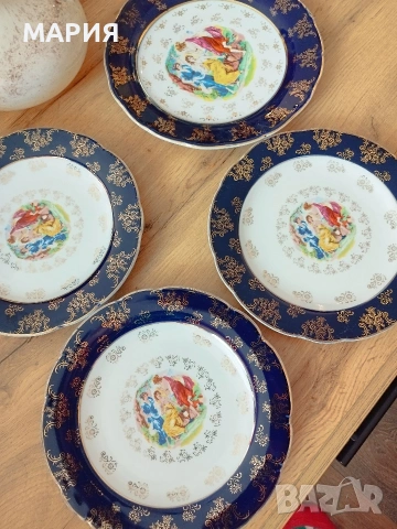 MZ Czechoslovakia 4бр чинии, снимка 5 - Антикварни и старинни предмети - 53753472