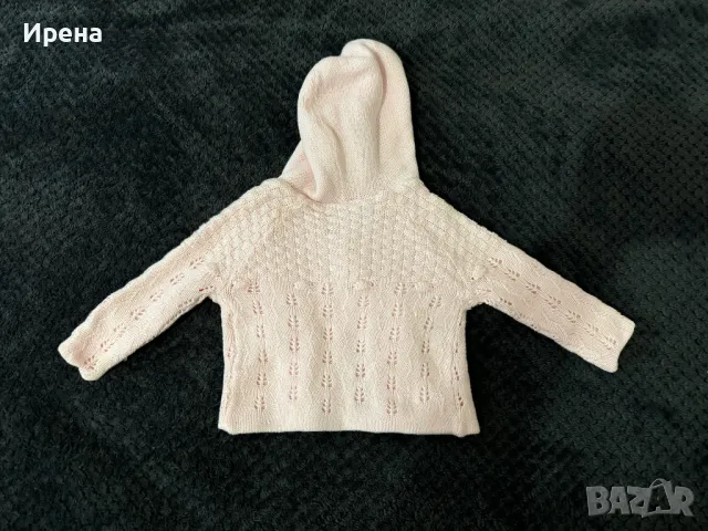 Сладка розова жилетчица-внос Англия, снимка 2 - Жилетки и елечета за бебе - 48436340