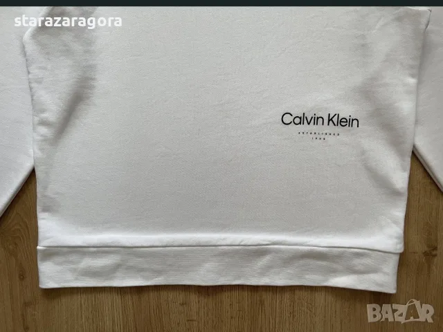 Calvin Klein Off Placement Logo XL, снимка 5 - Блузи - 56382085