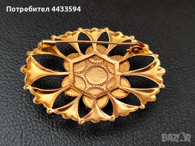 Позлатени руски брошки, снимка 4 - Колиета, медальони, синджири - 55773114