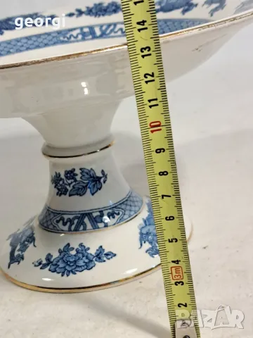 английско порцеланово плато Booths   16/4, снимка 6 - Сервизи - 48685745