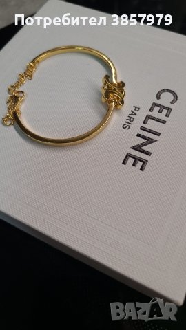 Гривна Celine с позлата, снимка 2 - Гривни - 42408401