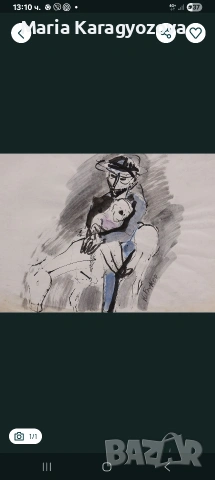 Картина на Юрий Буков, оригинал, подписана, рамкирана, снимка 4 - Други ценни предмети - 53825129