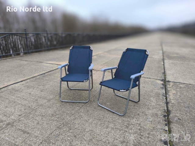 Стол сгъваем за къмпинг, риболов, почивка удобна облегалка, снимка 2 - Столове - 53854397