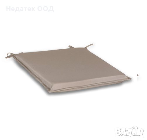 Възглавница за стол, 40x40 см, Бежева
