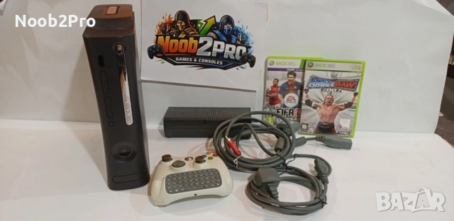 Xbox 360 Fat – 120GB HDD + безжичен контролер с клавиатура
