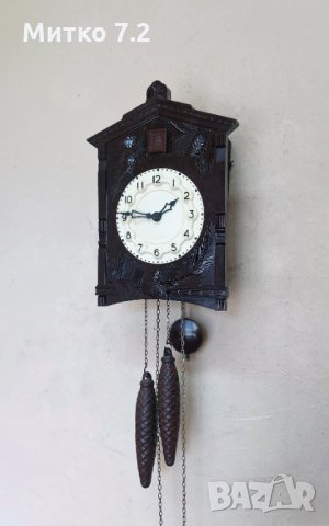 стенен часовник с кукувица, снимка 3 - Антикварни и старинни предмети - 33777704