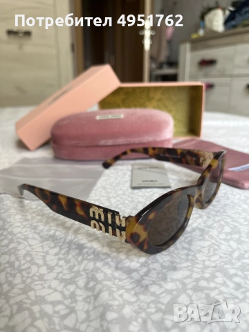Слънчеви очила Miu Miu MU 11WS Havana, снимка 3 - Слънчеви и диоптрични очила - 56113469