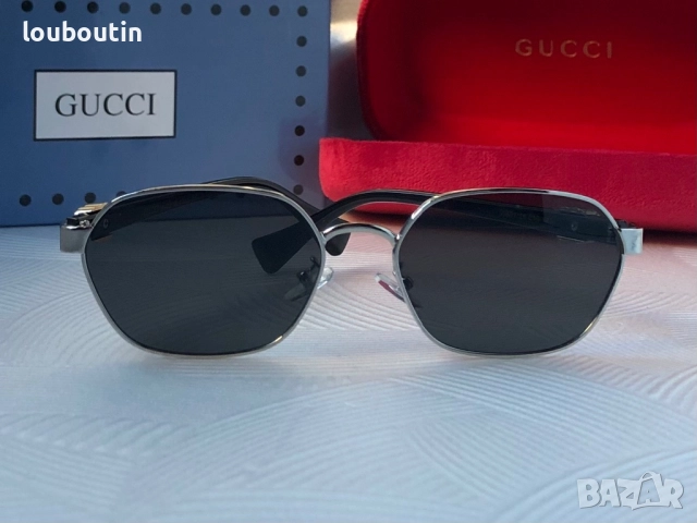 Дамски слънчеви очила Gucci 2025 2 цвята златни сребърни, снимка 13 - Слънчеви и диоптрични очила - 51703926