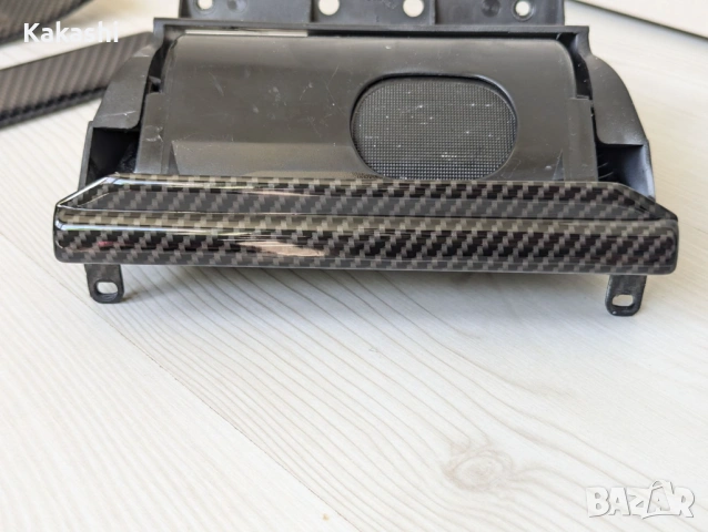 Интериорни карбонови лайсни за Audi 80 Ауди 80, снимка 2 - Части - 53728153