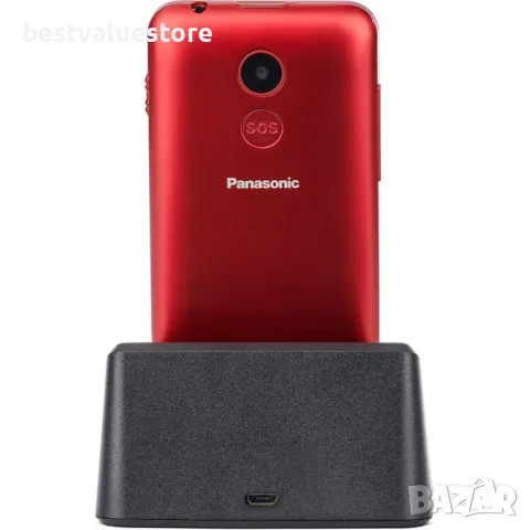 Panasonic Kx-tu155 Red Мобилен Телефон Gsm 2.40 ", Задна Камера 0.30 Mpx, снимка 4 - Други - 49332007