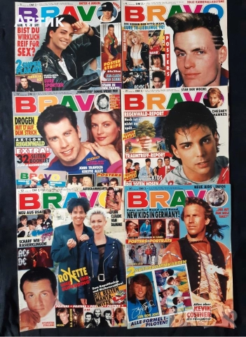 Голяма Колекция Стари Немски Списания BRAVO / POPCORN 175 Броя, снимка 8 - Колекции - 52808633