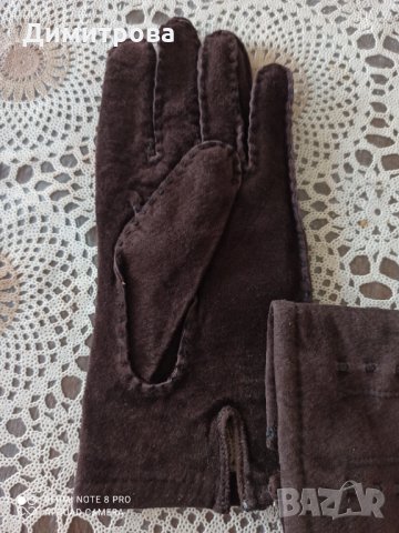 Дамски ръкавици от естествен велур , снимка 2 - Ръкавици - 35683036