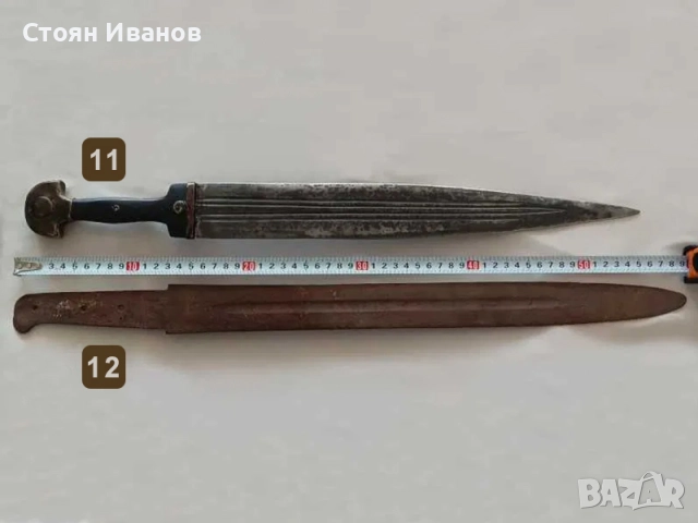 Стари КОВАНИ НОЖОВЕ Каракулак ПЪРВА Част, снимка 10 - Ножове - 51652356