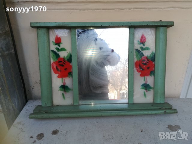 СТАРИННО ОГЛЕДАЛО-АНТИКА 0502221921, снимка 6 - Антикварни и старинни предмети - 35684760