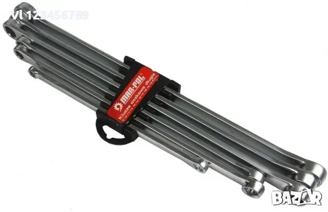 Ключове Екстра дълги звездогаечни от 8 до21 мм 6ч . Mar-Pol, снимка 4 - Ключове - 53838100