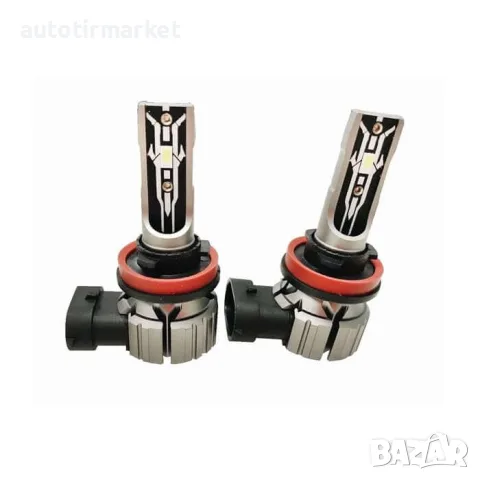 LED крушки без вентилатор Е2 H11 35W 12V – 282205 - H11, снимка 5 - Аксесоари и консумативи - 56053404