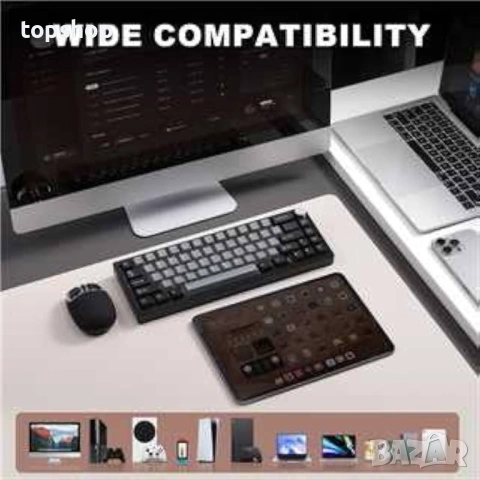 Чисто нова, запечатана YUNZII AL68 – Алуминиева Механична Клавиатура (Gateron Zero)  , снимка 7 - Клавиатури и мишки - 53357903