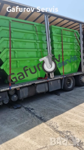 Метален контейнер за строителни отпадъци 7 м³ - усилен, стандарт DIN 30720-1, снимка 3 - Друго - 52274256