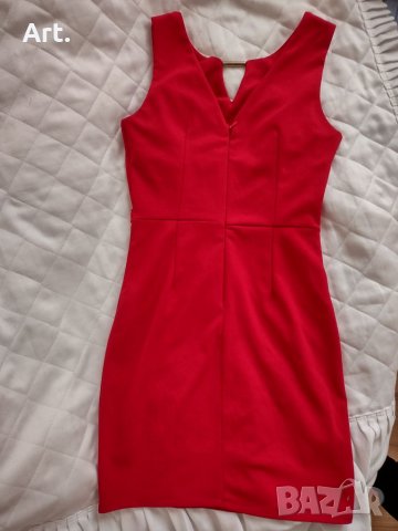 Червена рокля, снимка 3 - Рокли - 34685779