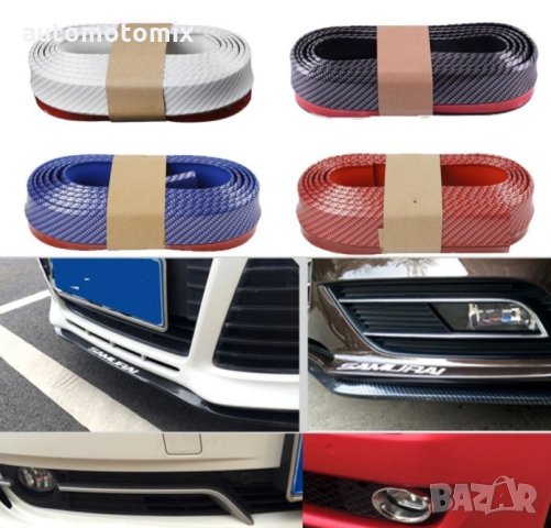 СПОЙЛЕР САМУРАЙ ЗА БРОНЯ,Син карбон - 29066, снимка 2 - Аксесоари и консумативи - 33830436