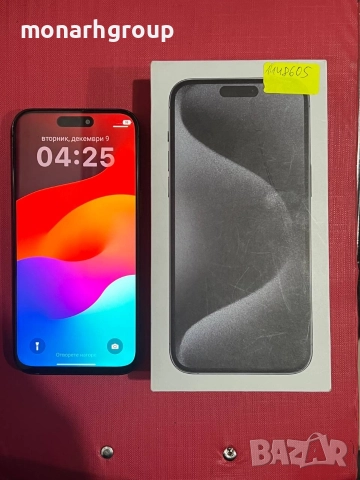 Телефон Iphone 15 pro max 256gb с кутия, снимка 6 - Apple iPhone - 52701931