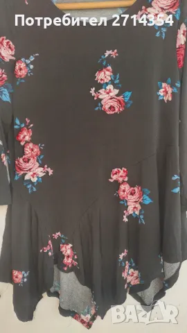 Туника с цветя , снимка 2 - Туники - 50004692