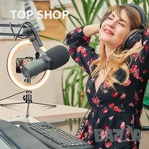 AIXPI 10” LED димируем ринг, трипод/DSLR/държач за телефон/стрийминг/снимане/3 режима/10 нива, снимка 10 - Чанти, стативи, аксесоари - 49308500