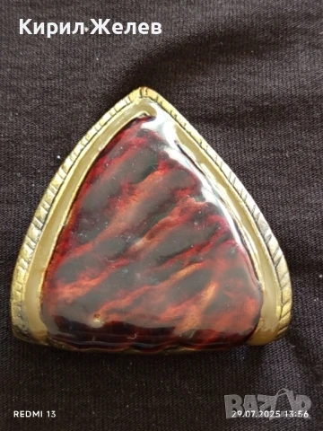 ВИНТИДЖ КАТАРАМА за КОЛАН с ОПАЛ МНОГО КРАСИВА 27758, снимка 3 - Колани - 51178946