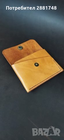 Портфейл от естествена телешка кожа., снимка 4 - Портфейли, портмонета - 33836639