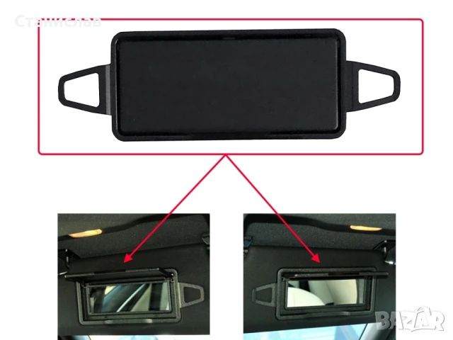 Капак за огледало на сенник за Mercedes E-Class W212, снимка 4 - Части - 50637804