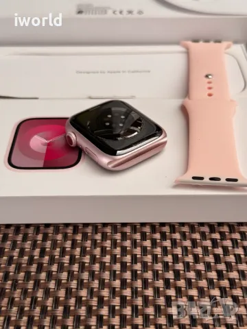 НОВ!❗️ Apple Watch 9 ❗️Лизинг от 26лв/м ❗️ 45mm Pink ❗️ розов Гаранция❗️ GPS, снимка 7 - Смарт часовници - 47451004