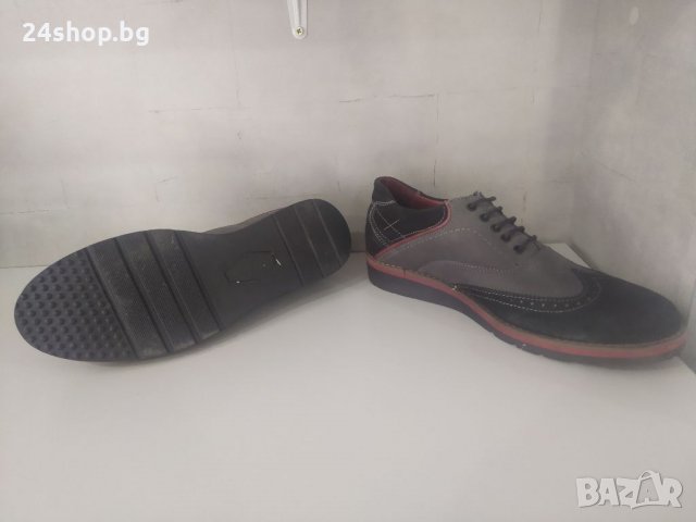  Мъжки Кожени ежедневни обувки Axxell 41, снимка 3 - Ежедневни обувки - 33939797
