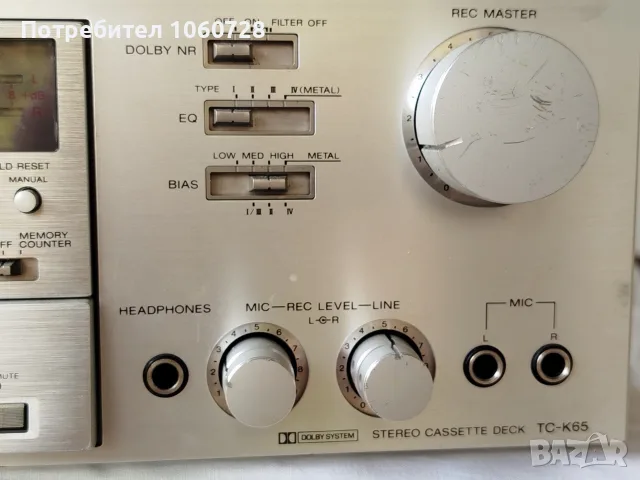 Дек Sony TC-K65, снимка 4 - Декове - 55790226
